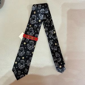 Santa Claus Christmas printed tie